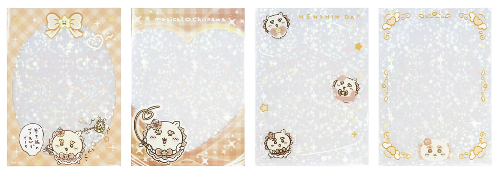 [Pre-order] "Chiikawa" Magical Chiikawa Bad Version Mini Photo Size Blink Blink Clear Sleeve - Shisa